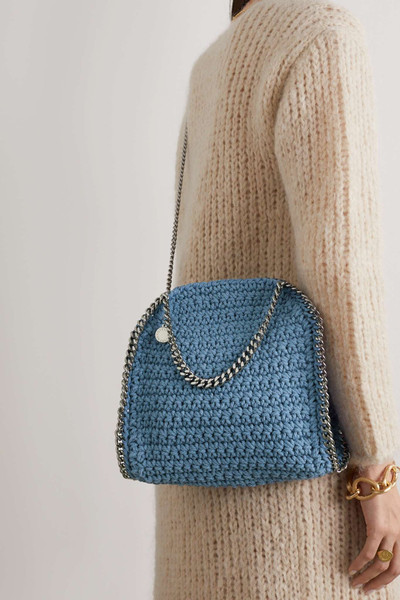 Stella McCartney The Falabella mini crocheted cotton tote outlook