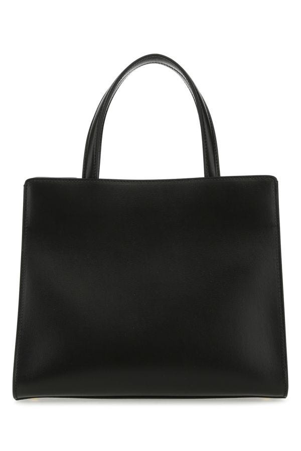 Black leather handbag - 3