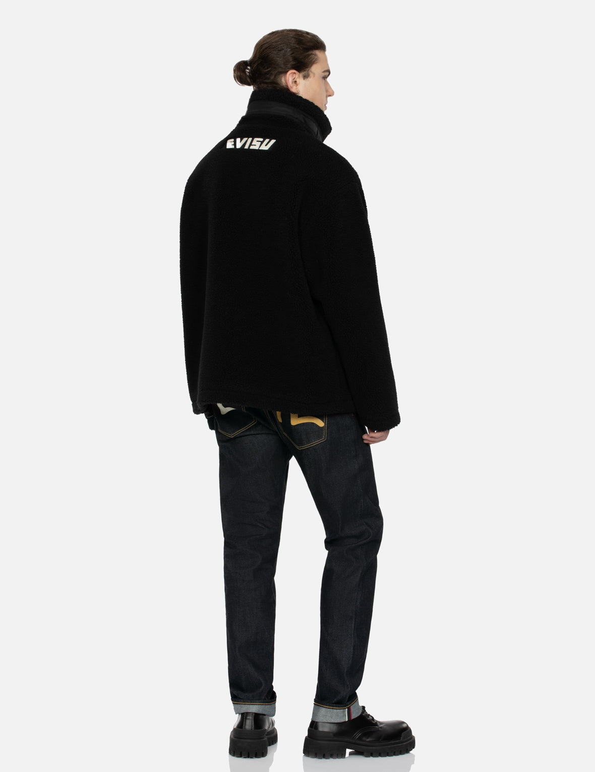 GODHEAD AND SEAGULL JACUARD RELAX FIT SHERPA JACKET - 4