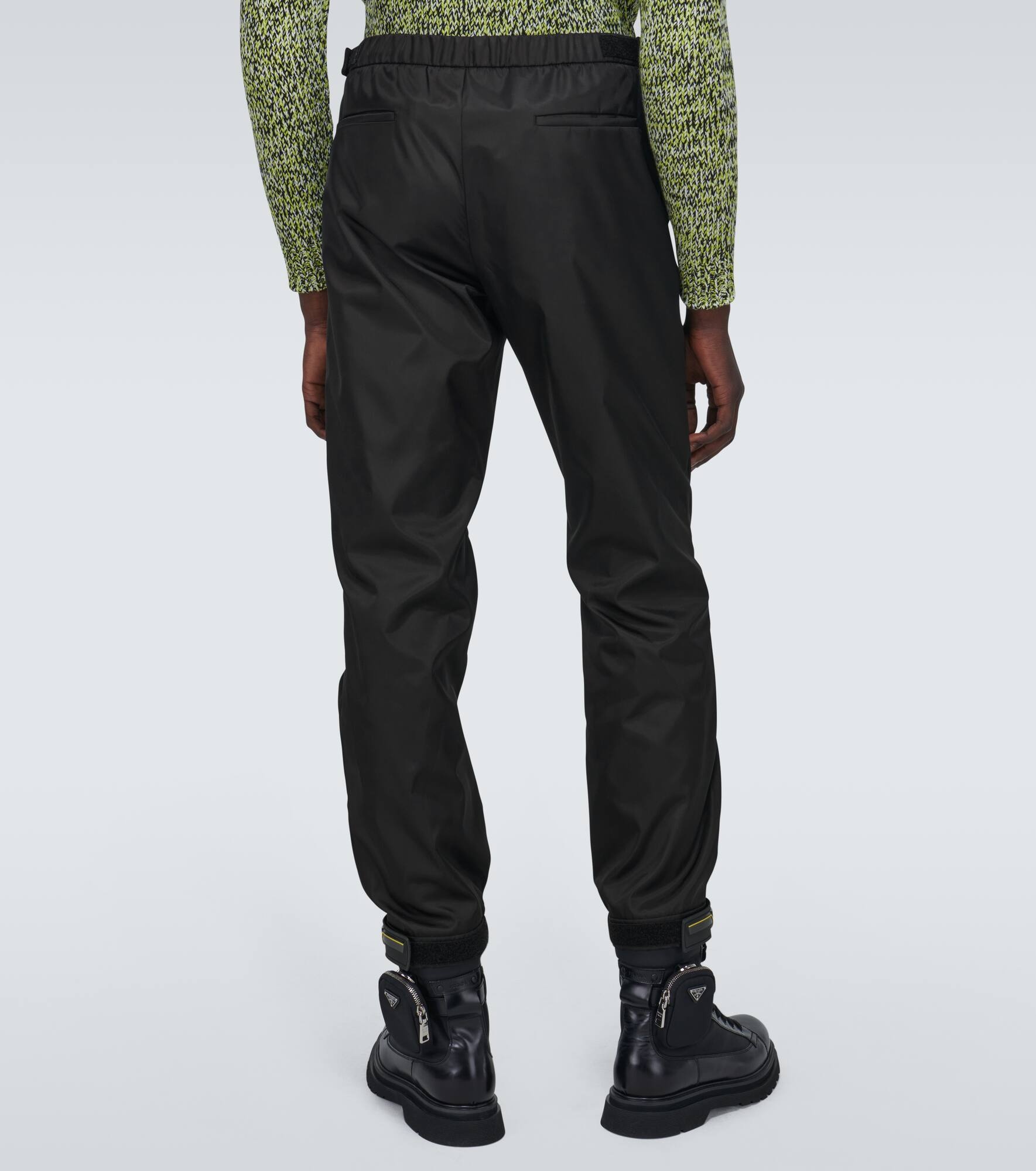 Nylon cuffed drawstring pants - 4