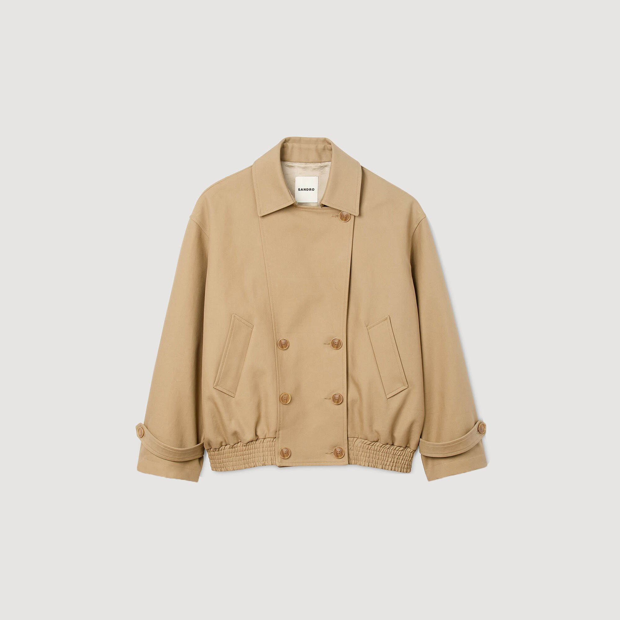 SHORT OVERSIZED TRENCH COAT - 6