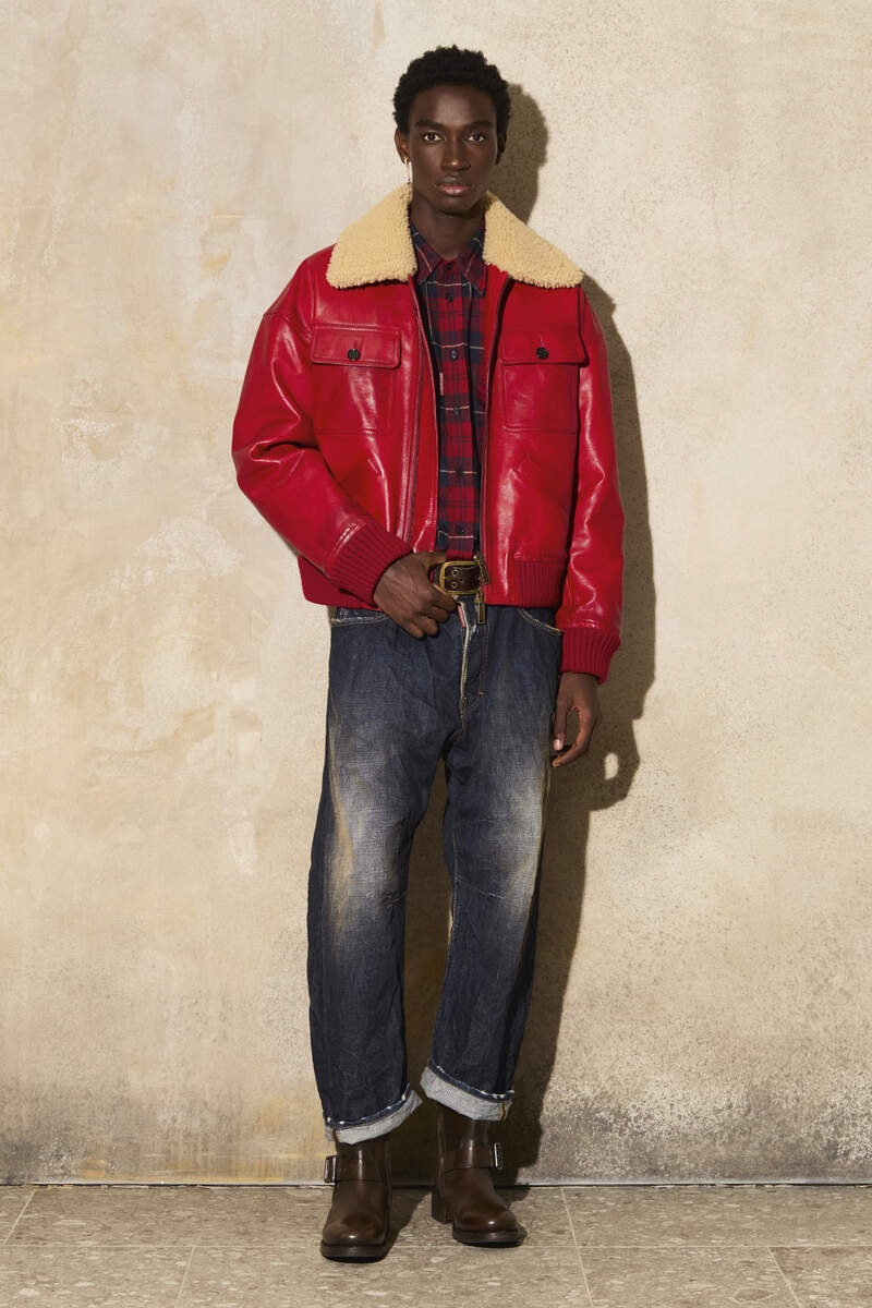 LEATHER AVIATOR BOMBER - 6