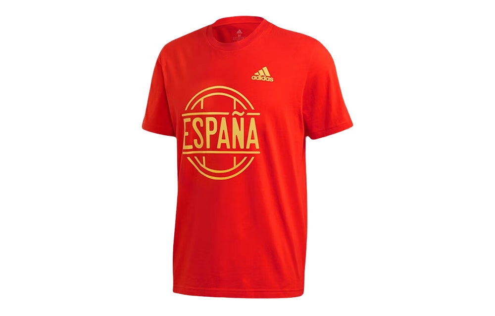 adidas Spain Tee 'Red Yellow' FT6051 - 2