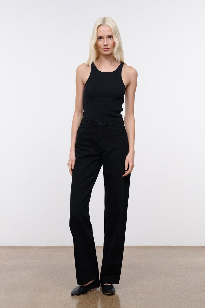 STAUD STAUD LEO HIGH RISE JEAN BLACK outlook