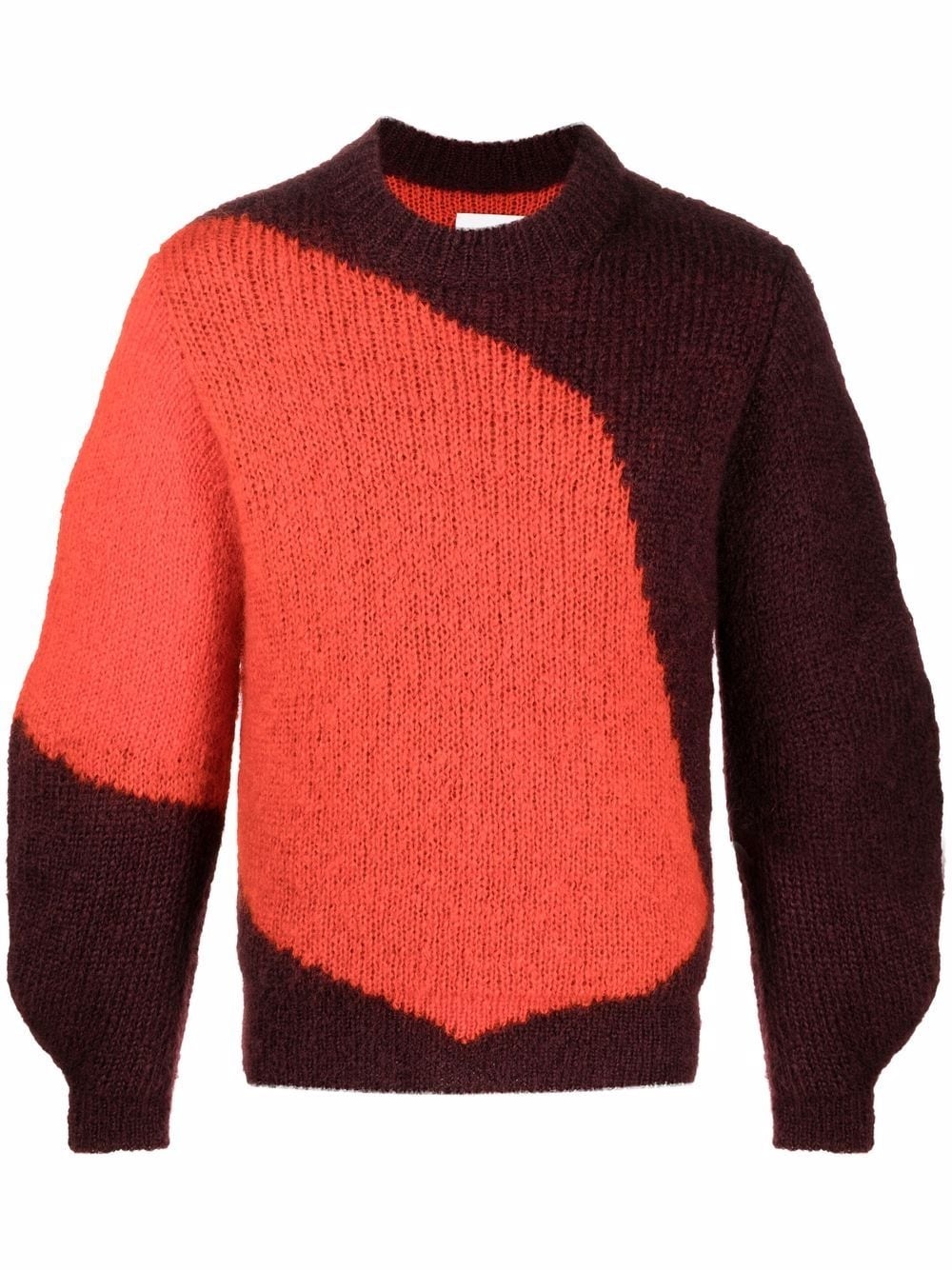 colour-block knit jumper - 1