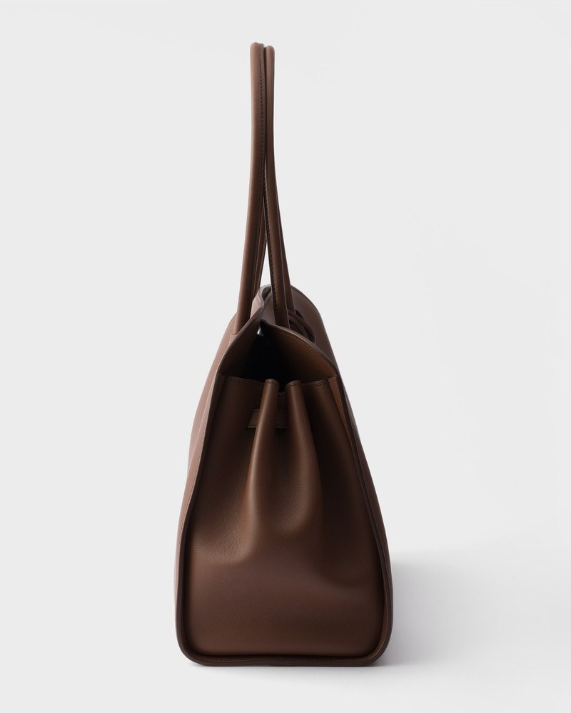 Large leather tote bag 6