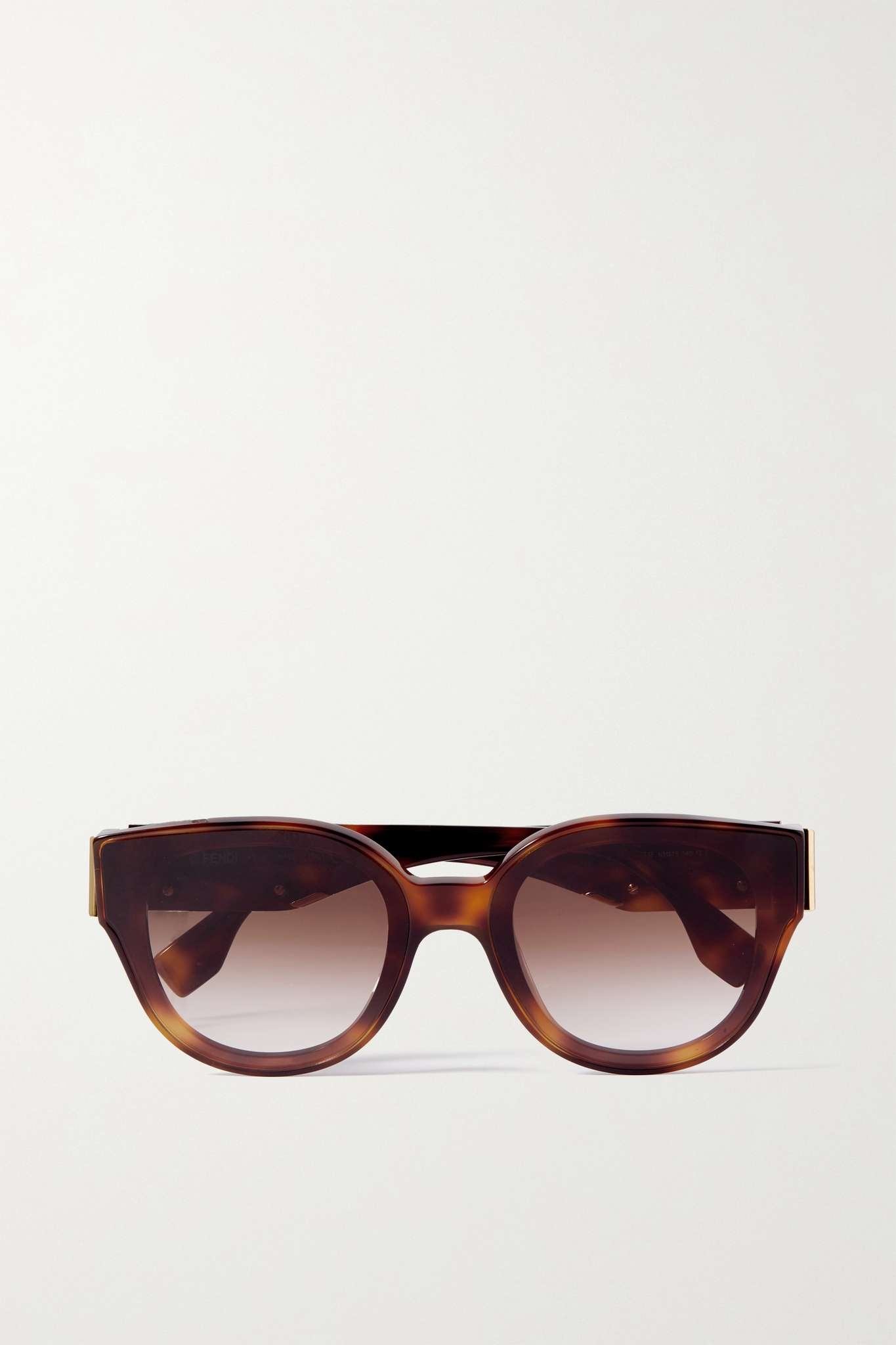 First D-frame embellished tortoiseshell acetate sunglasses - 1