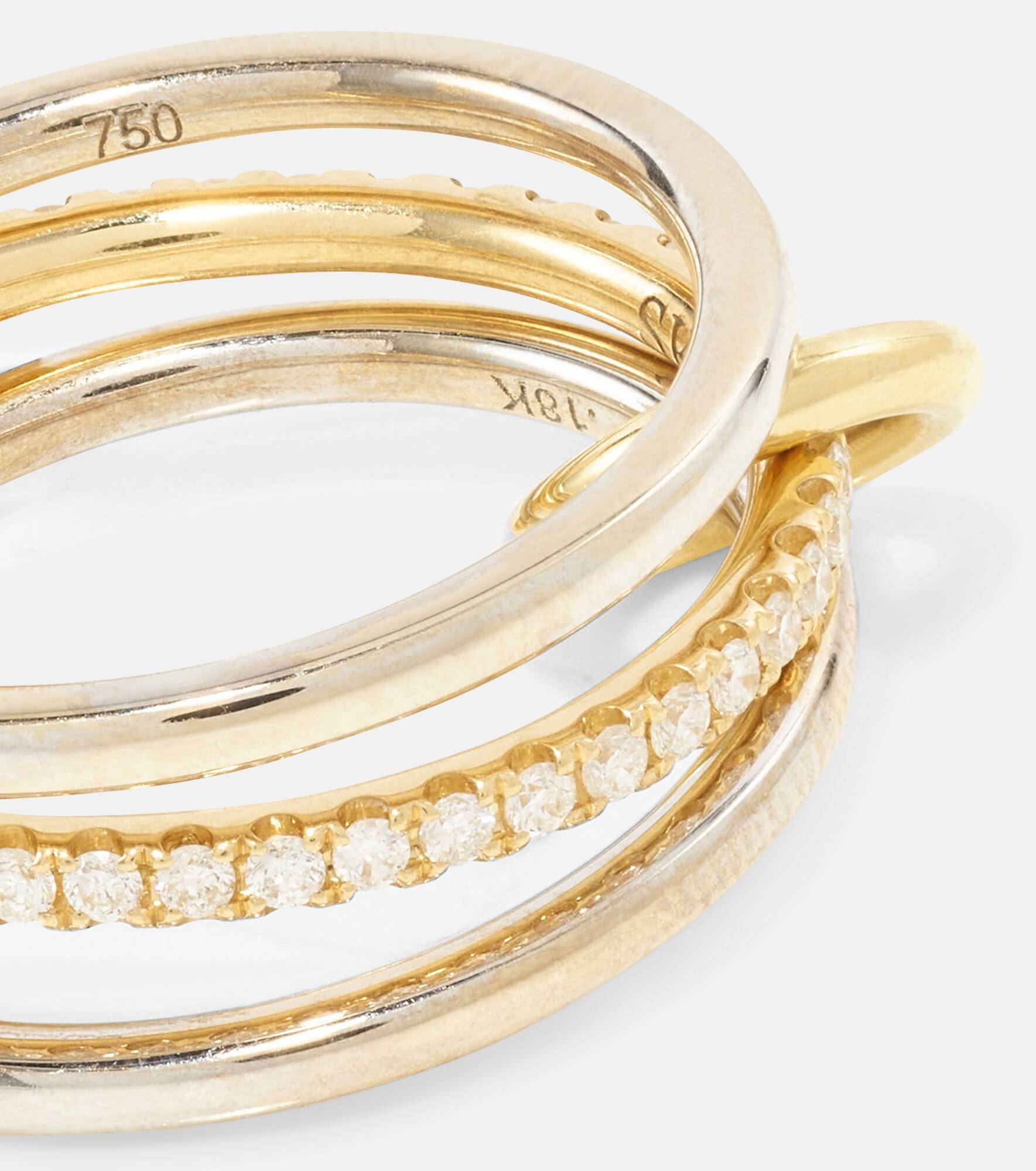 Sonny 18kt gold and white gold ring with diamonds - 4