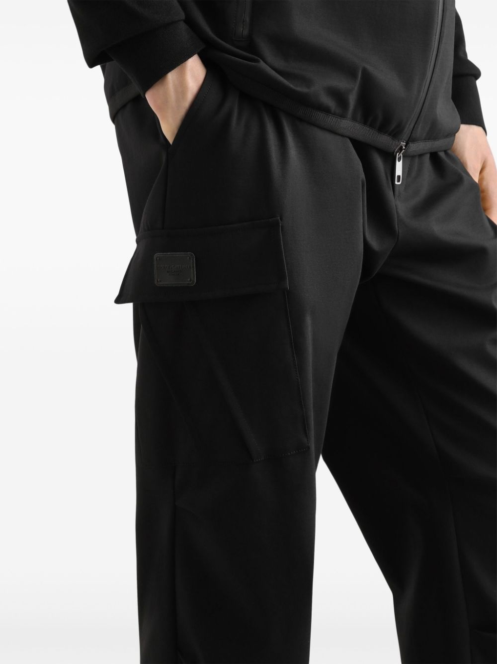 drawstring-waist cargo pants - 5