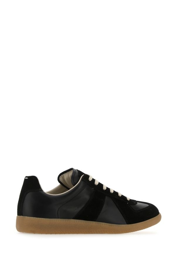 Black leather Replica sneakers - 3