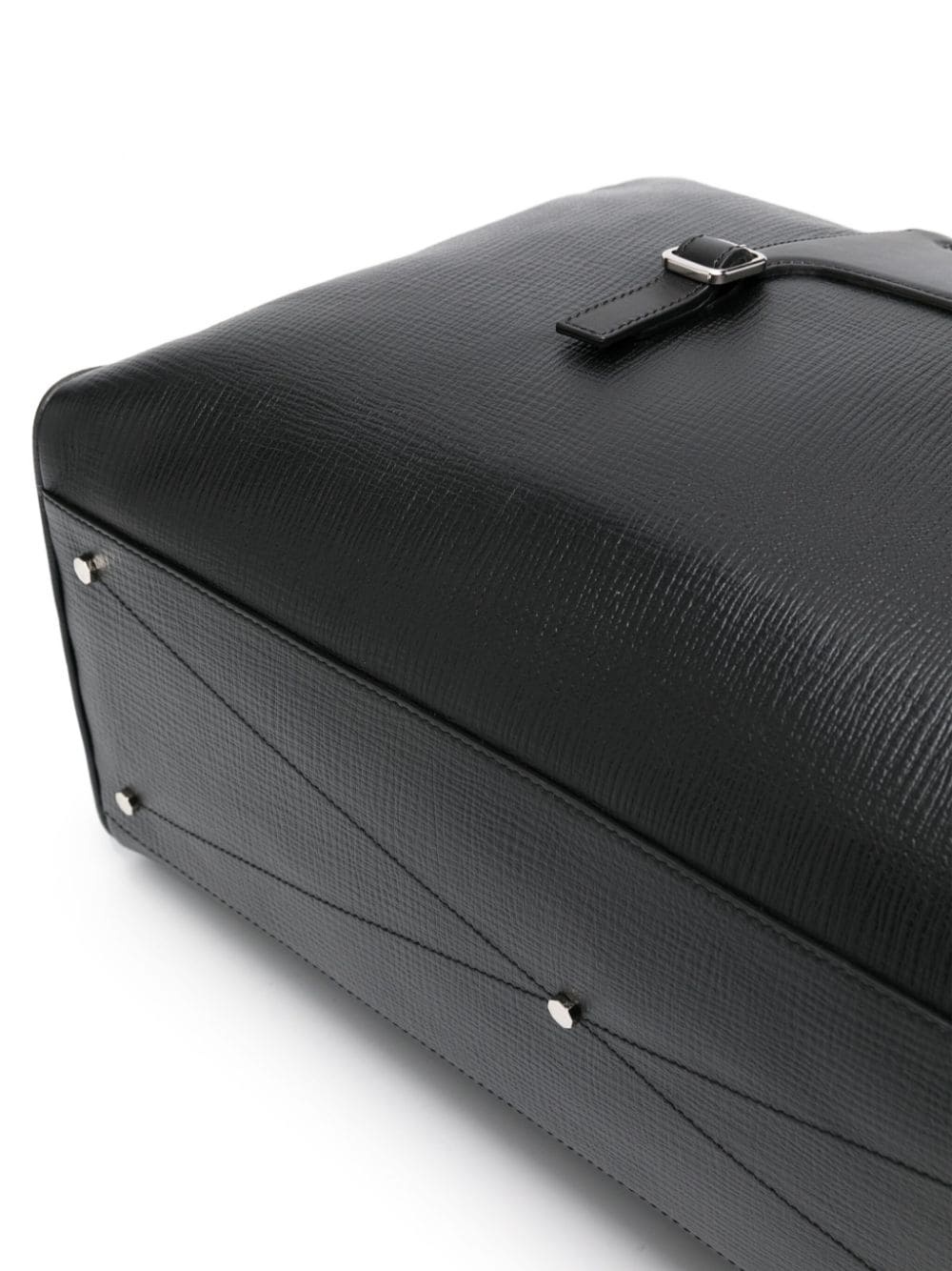 zip-up leather luggage bag - 3