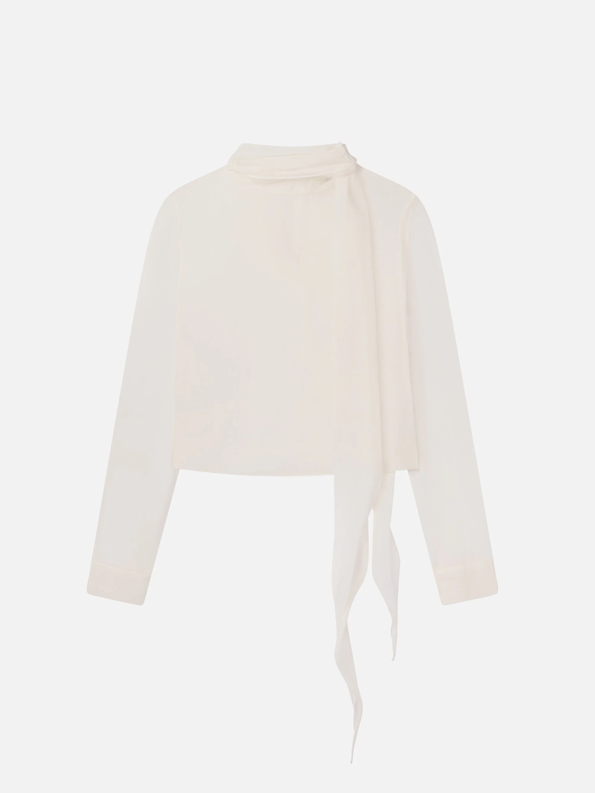 The Wisp Tie Blouse in Cream - 1