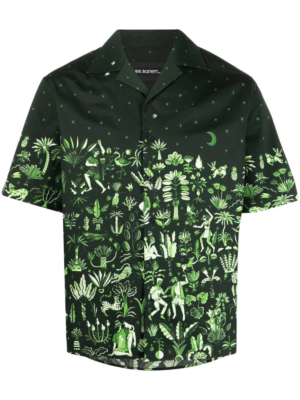 graphic-print short-sleeve shirt - 1