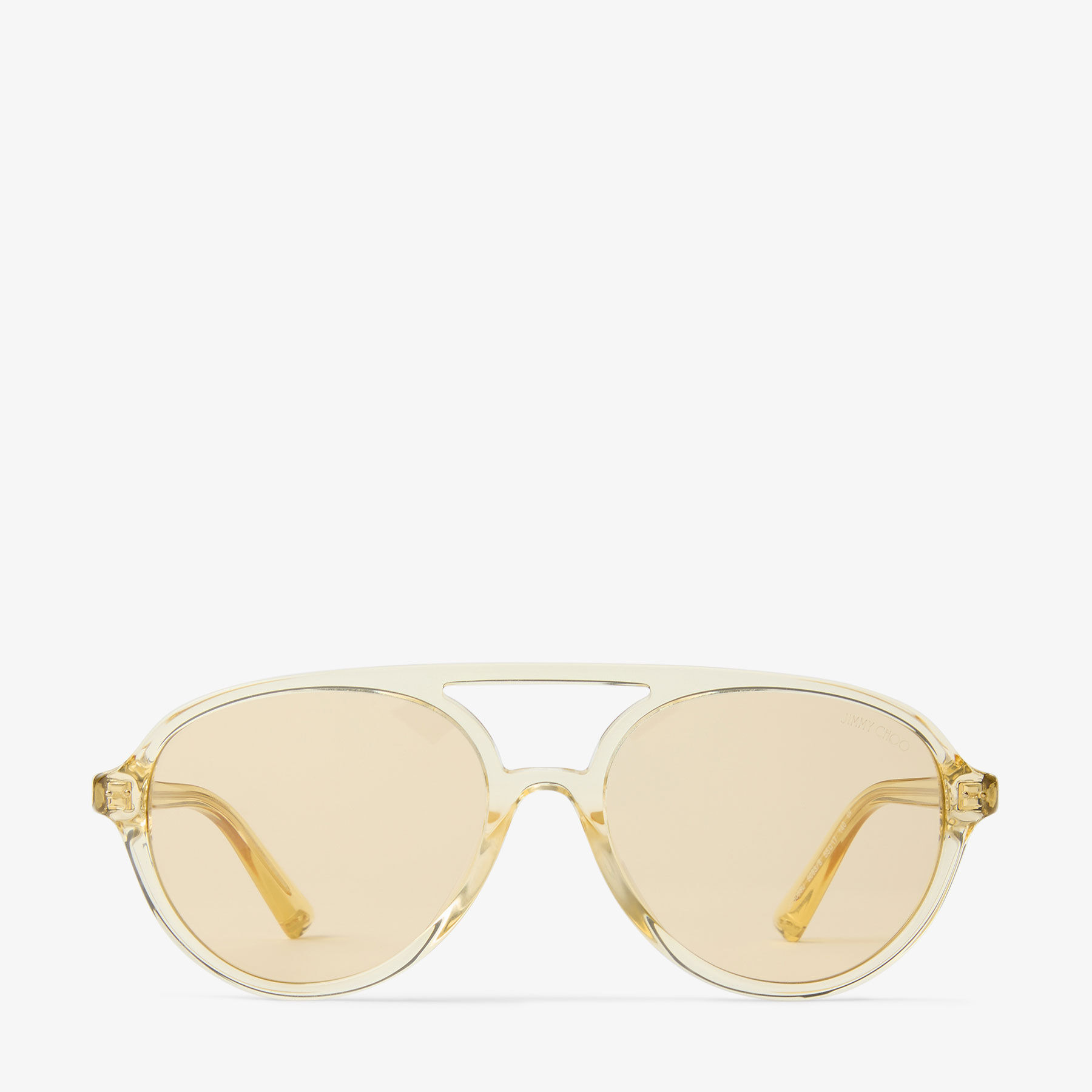 Vira
Transparent Yellow Aviator Sunglasses - 1