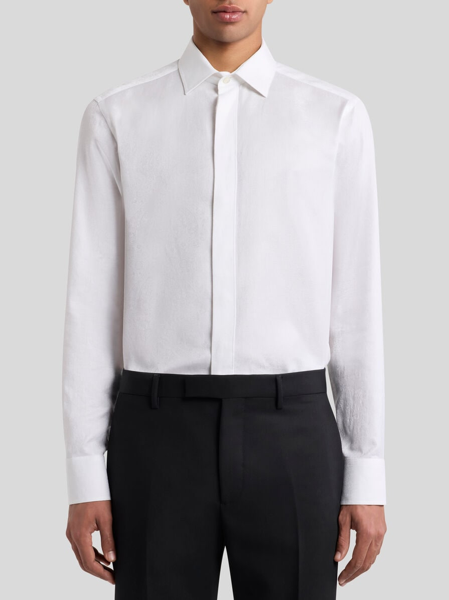 PAISLEY COTTON JACQUARD SHIRT - 2
