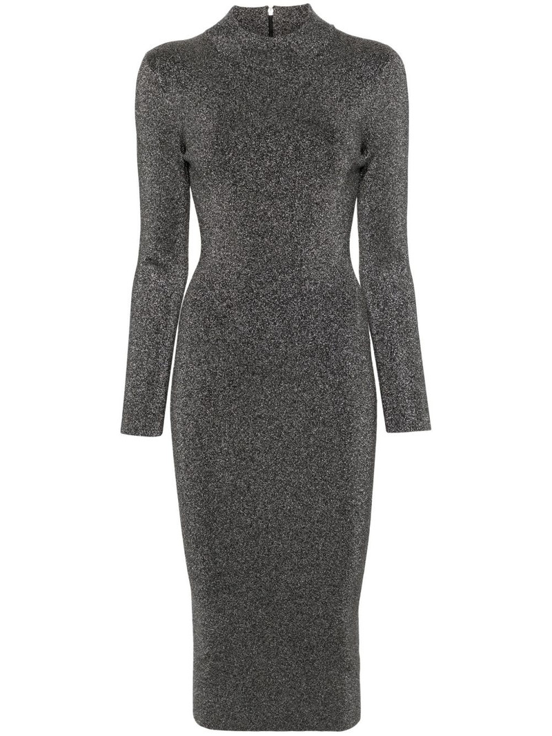 lamé midi dress 1