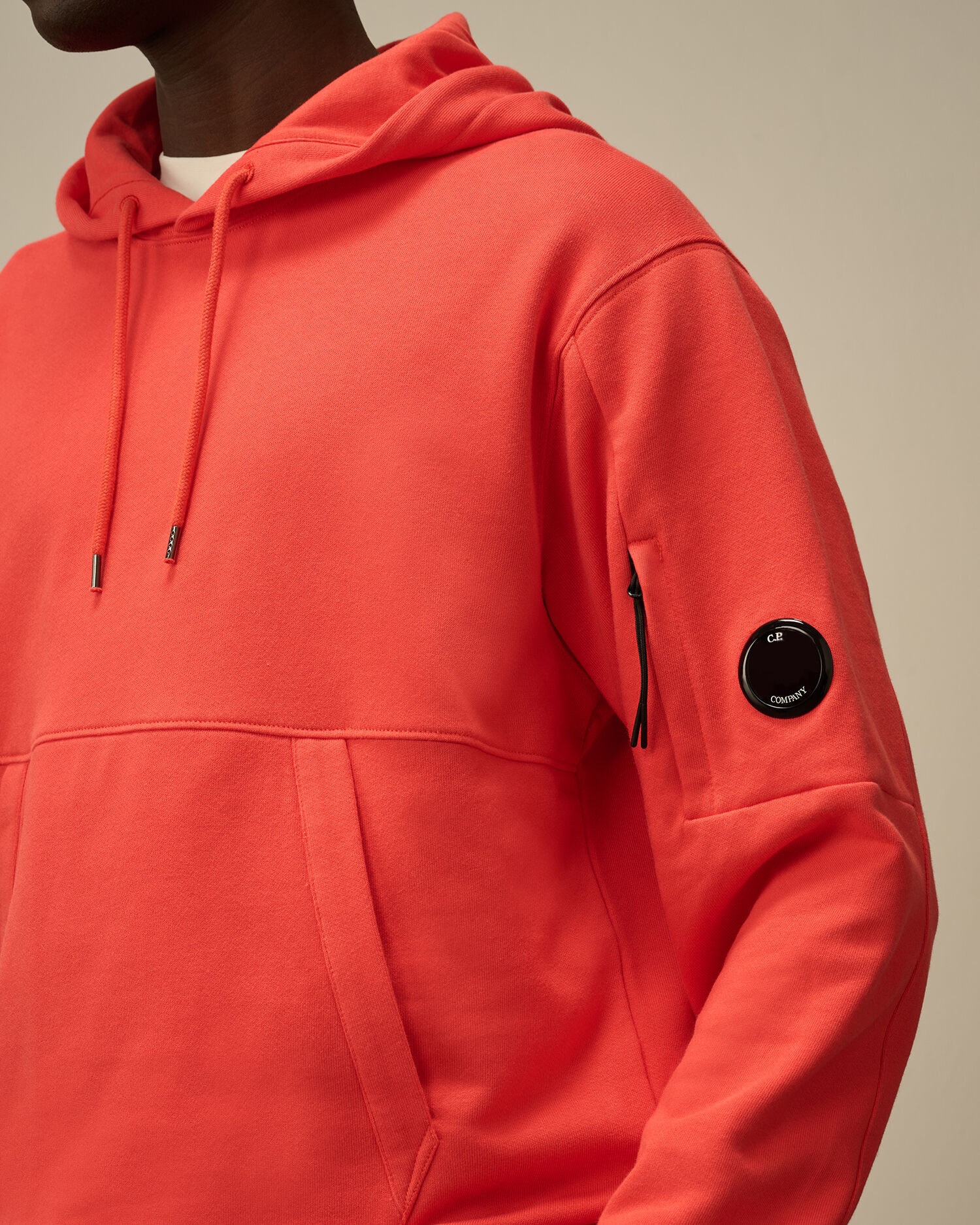 Diagonal Raised Fleece Hooded Sweatshirt - 5