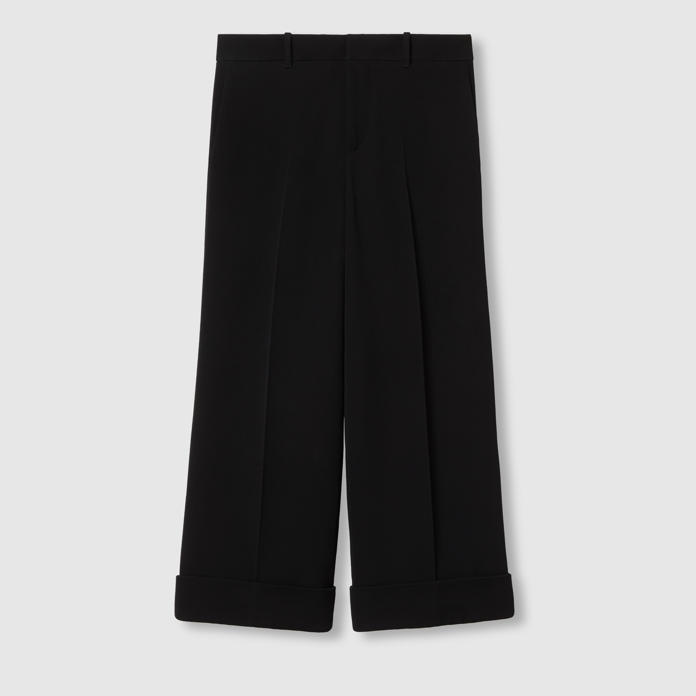 Embroidered viscose sable pant - 1