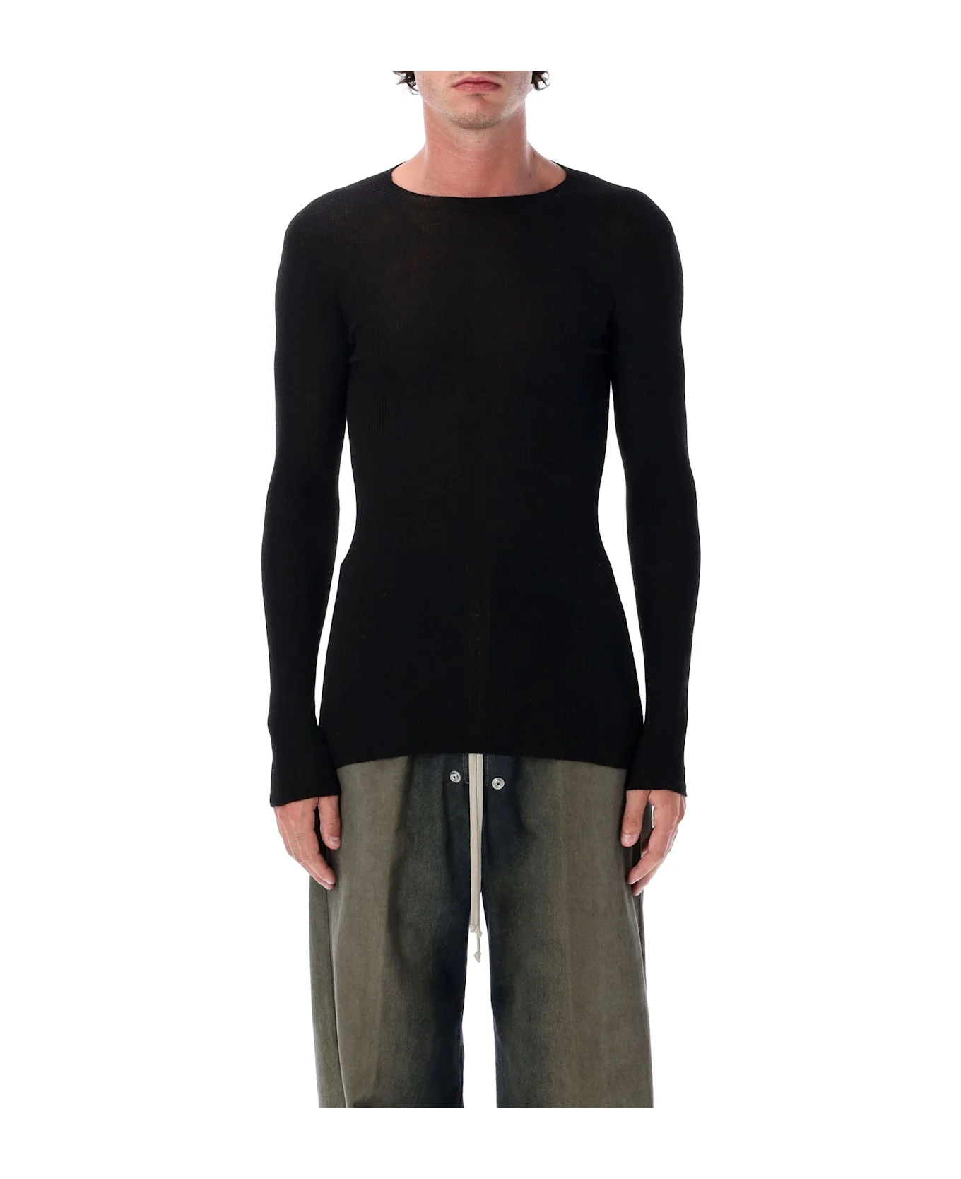 Ribbed Knit Crewneck - 1