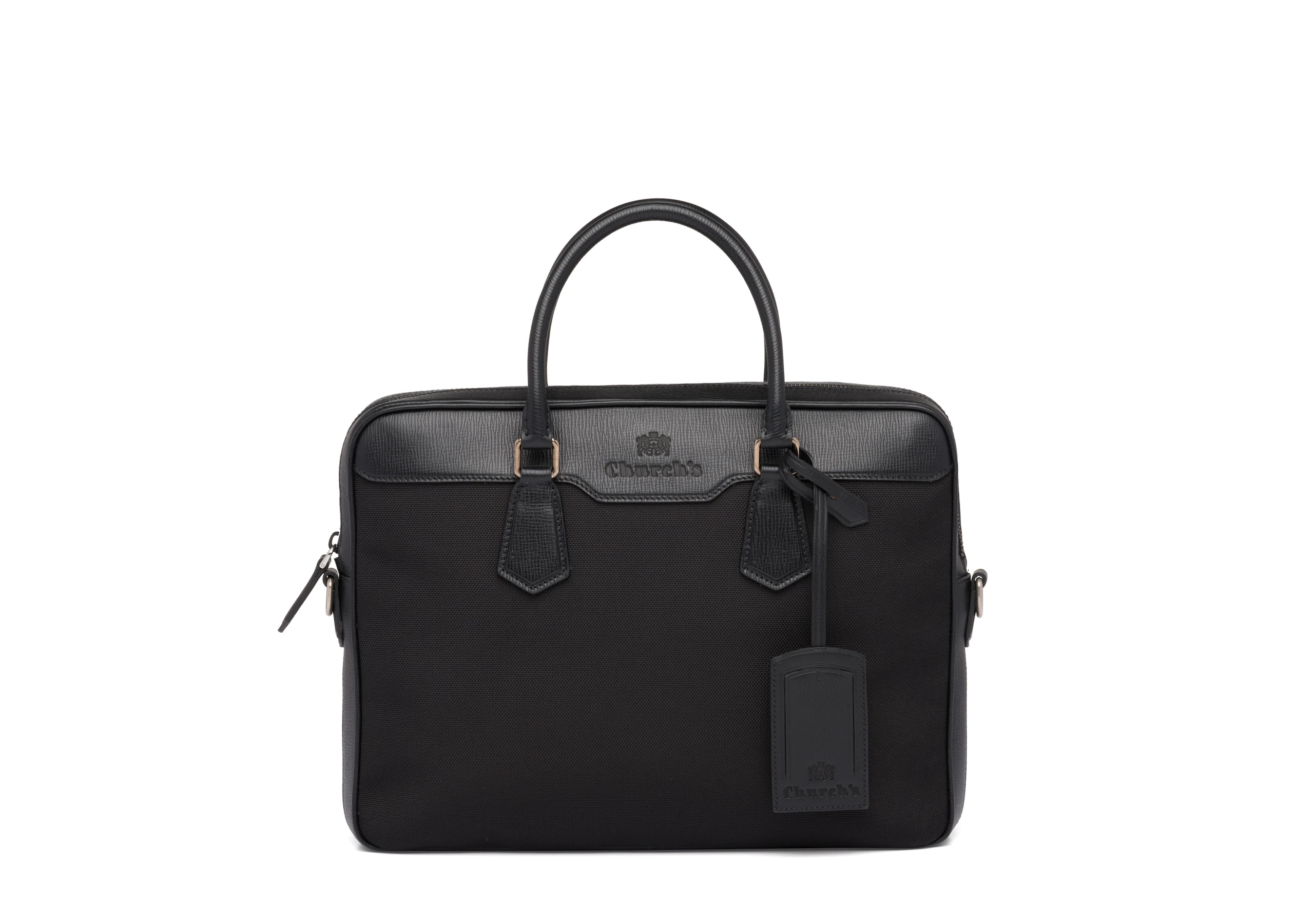 Craven
St James Leather Tech Laptop Bag Black - 1