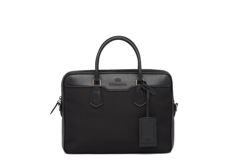 Craven
St James Leather Tech Laptop Bag Black 1