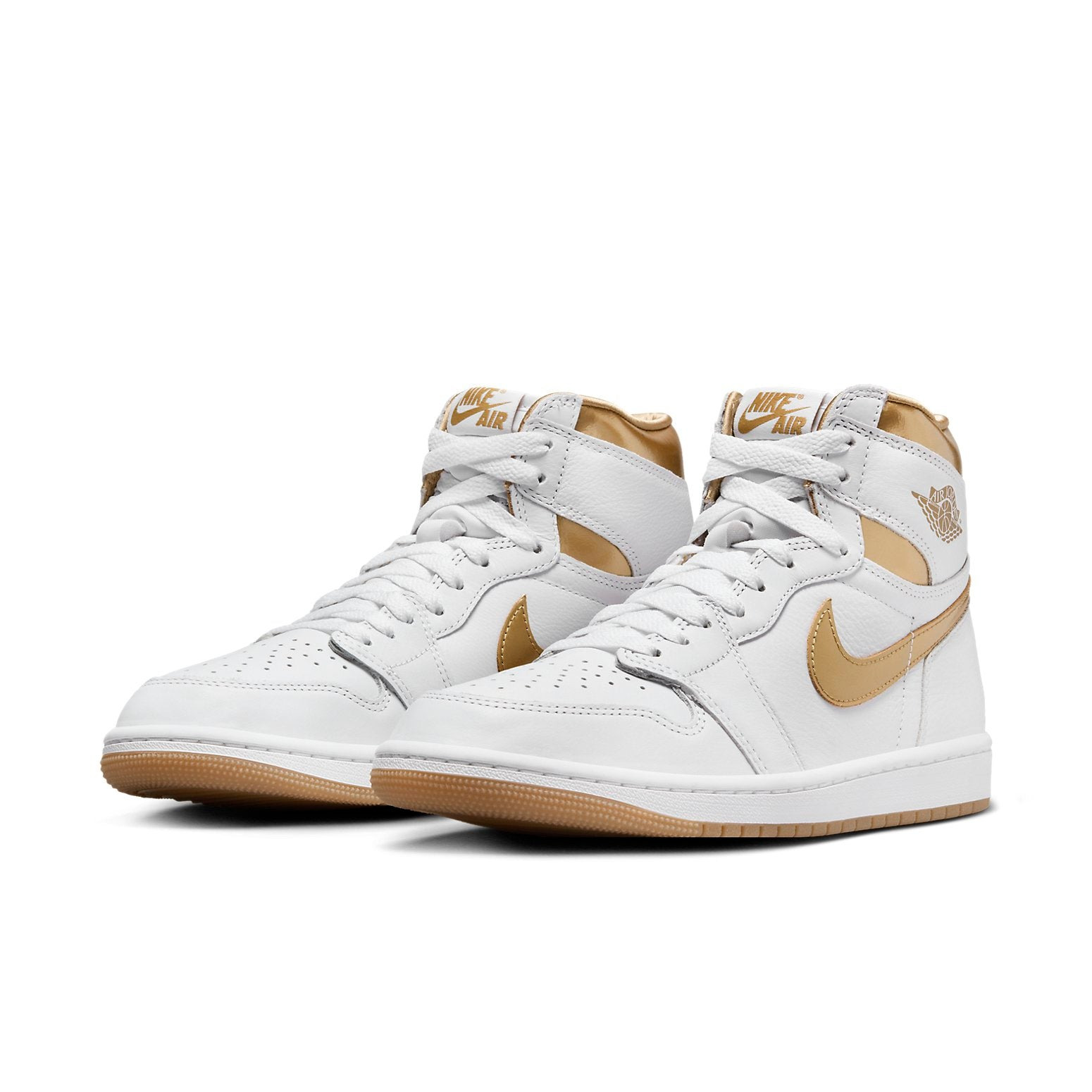 (WMNS) Air Jordan 1 OG 'White Metallic Gold' FD2596-107 - 2