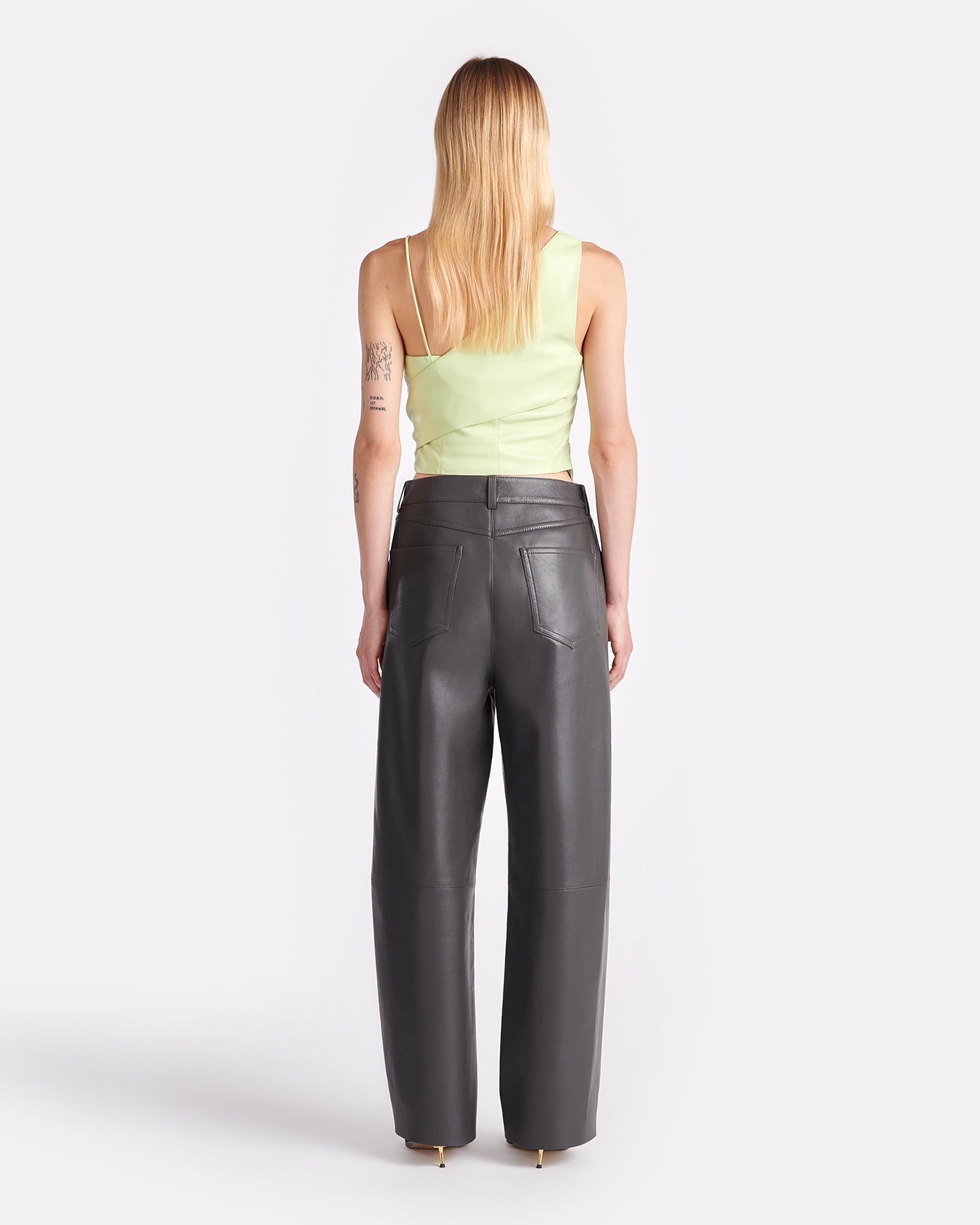 Asymmetric Okobor™ Alt-Leather Top - 5