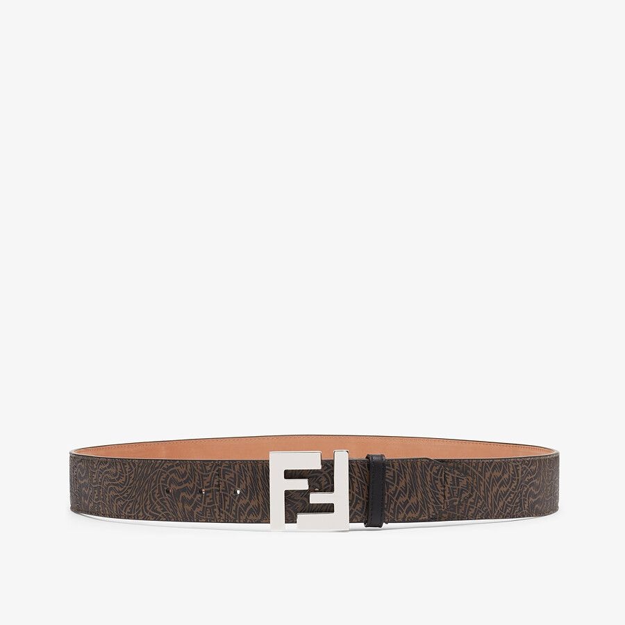 Brown leather belt - 1