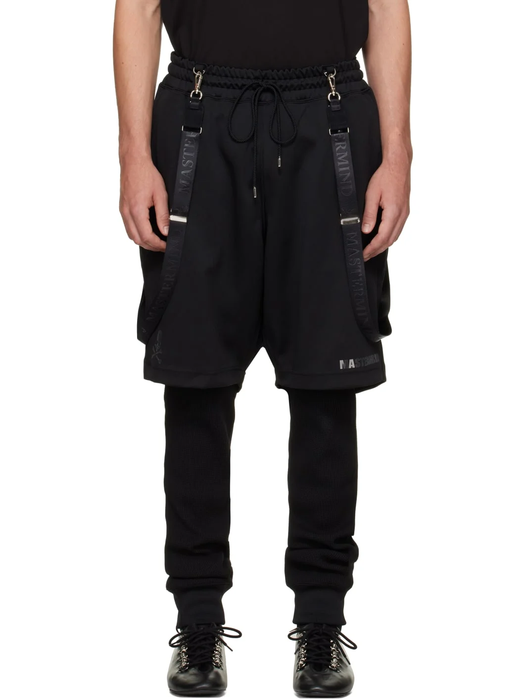 Black Layered Trousers - 1