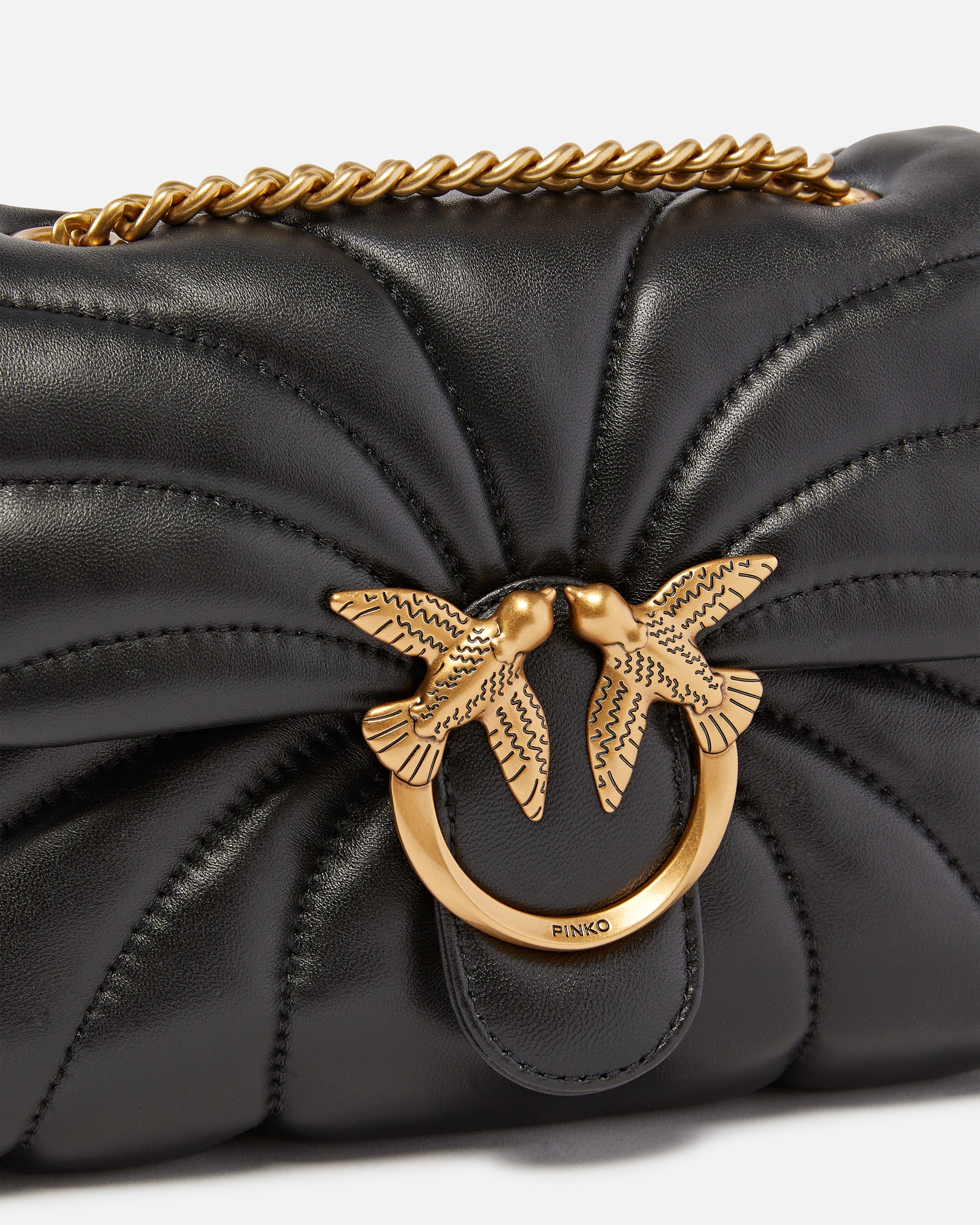 LOVE BAG PUFF BUTTERFLY MINI NAPPA LEATHER CROSSBODY BAG - 3