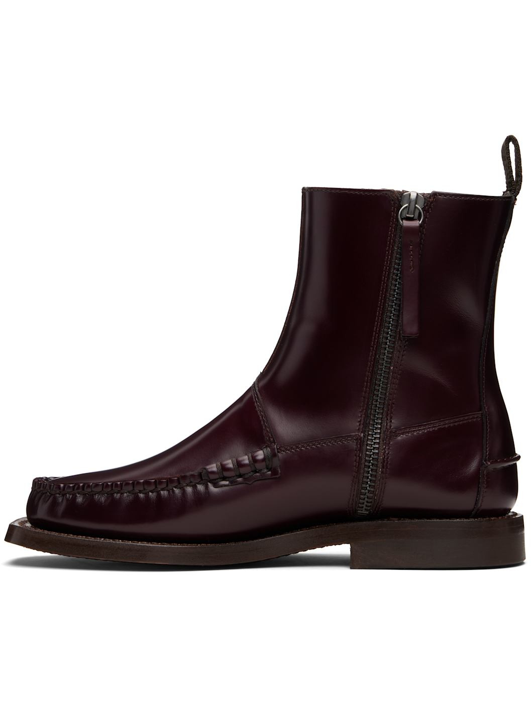 Burgundy Andreu Boots - 3