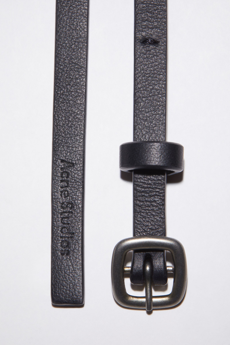 Thin buckle belt - Black 4