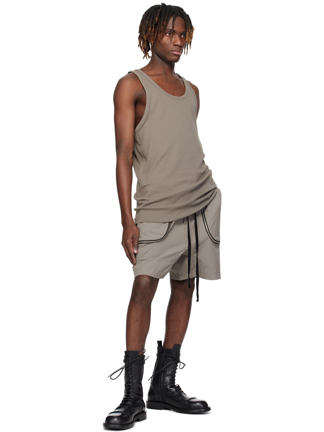 Taupe M TS 854 Tank Top - 4
