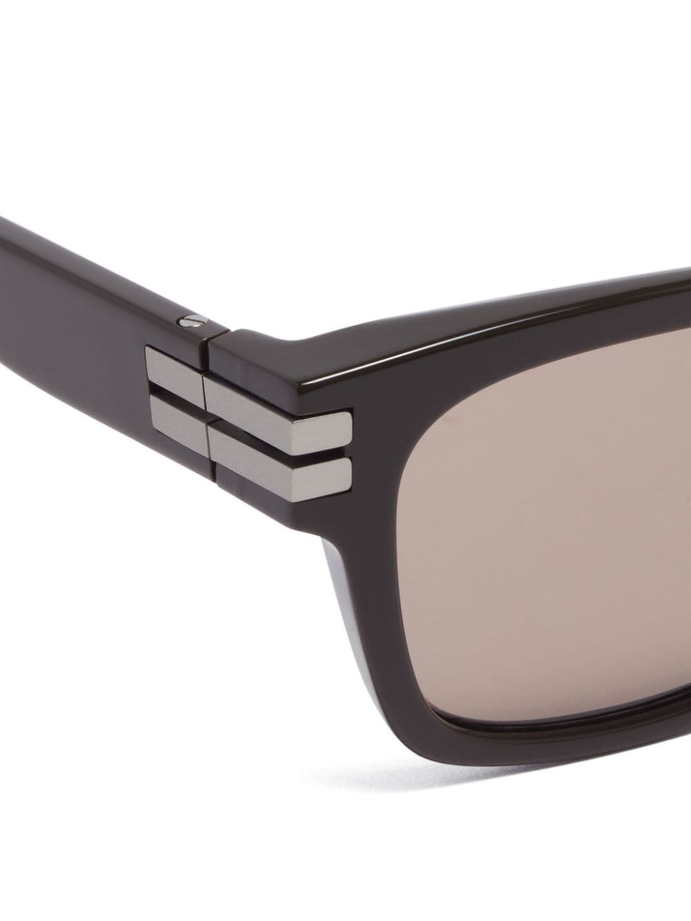 square-frame tinted sunglasses - 3