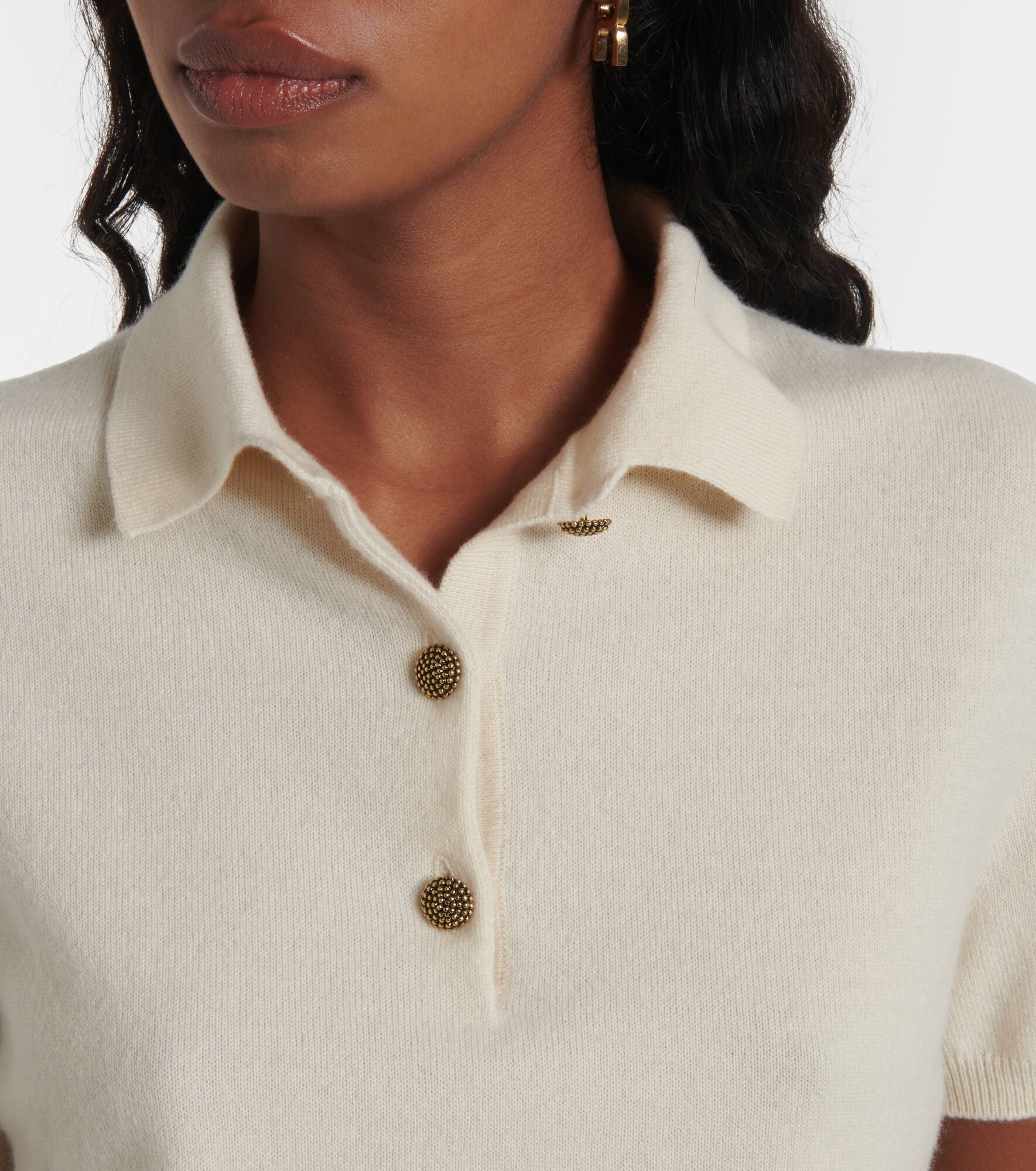 Cashmere polo shirt - 4