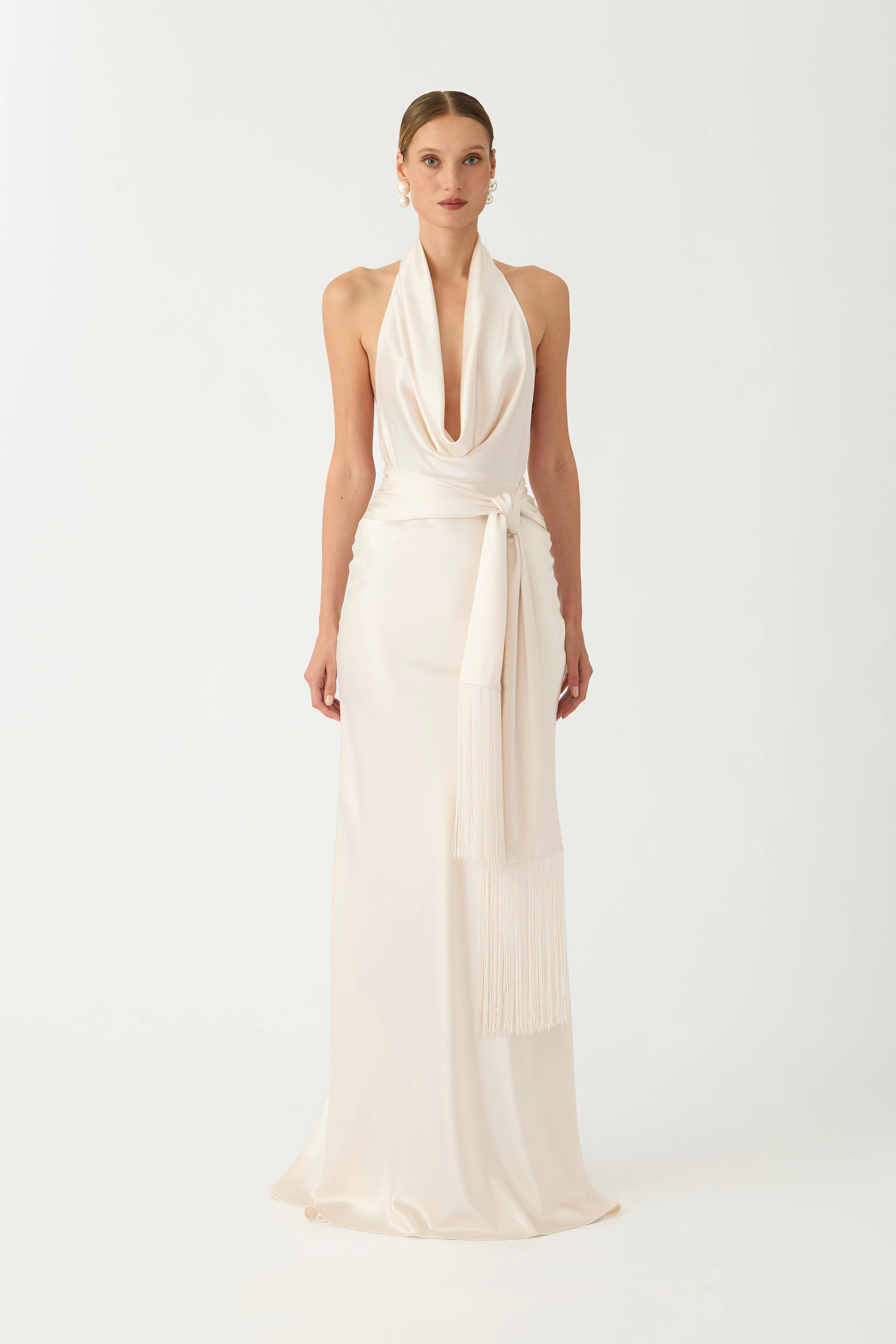 SABINA SATIN GOWN - 1