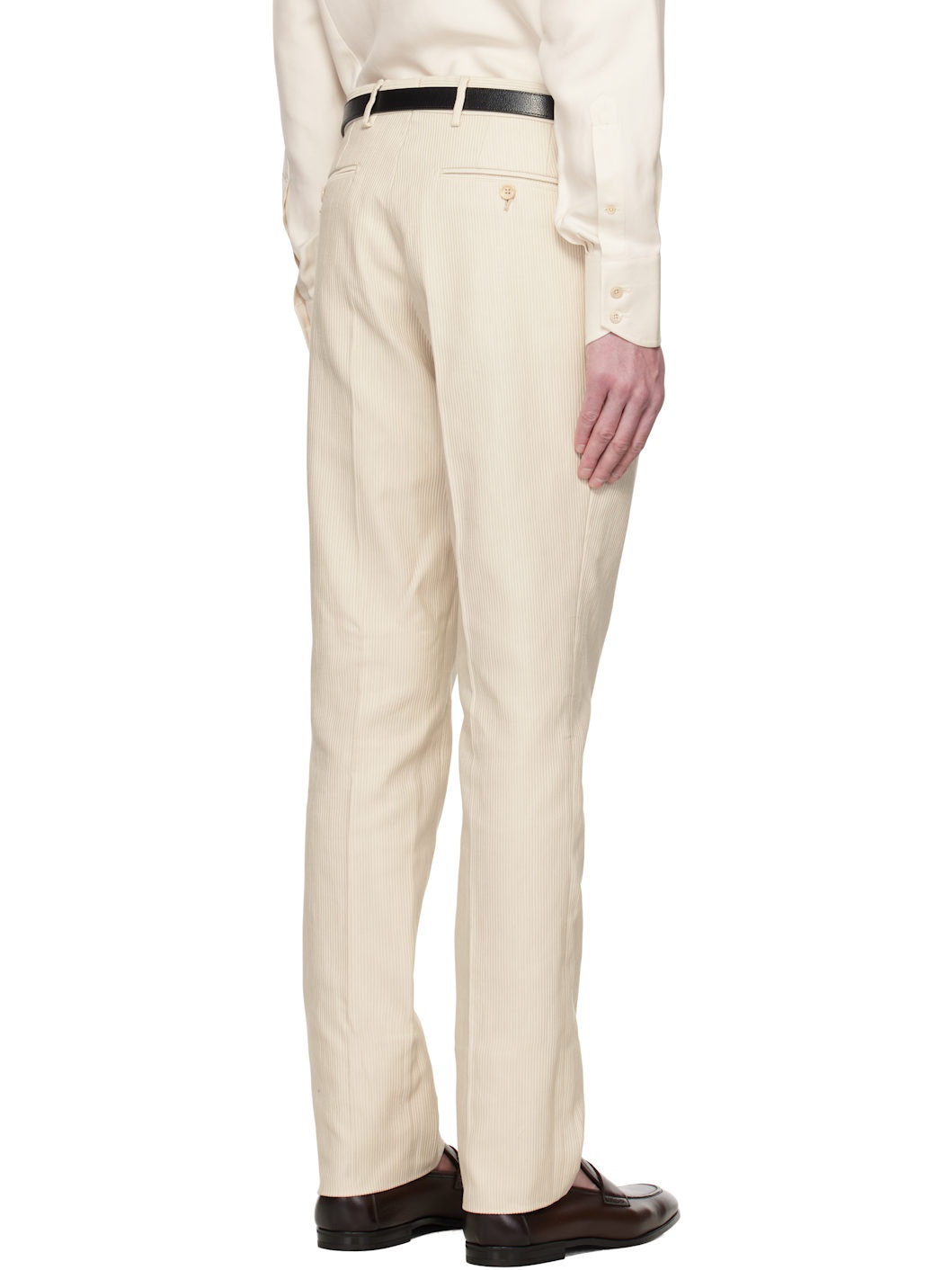 Beige Summer Cord Dyllan Trousers - 3