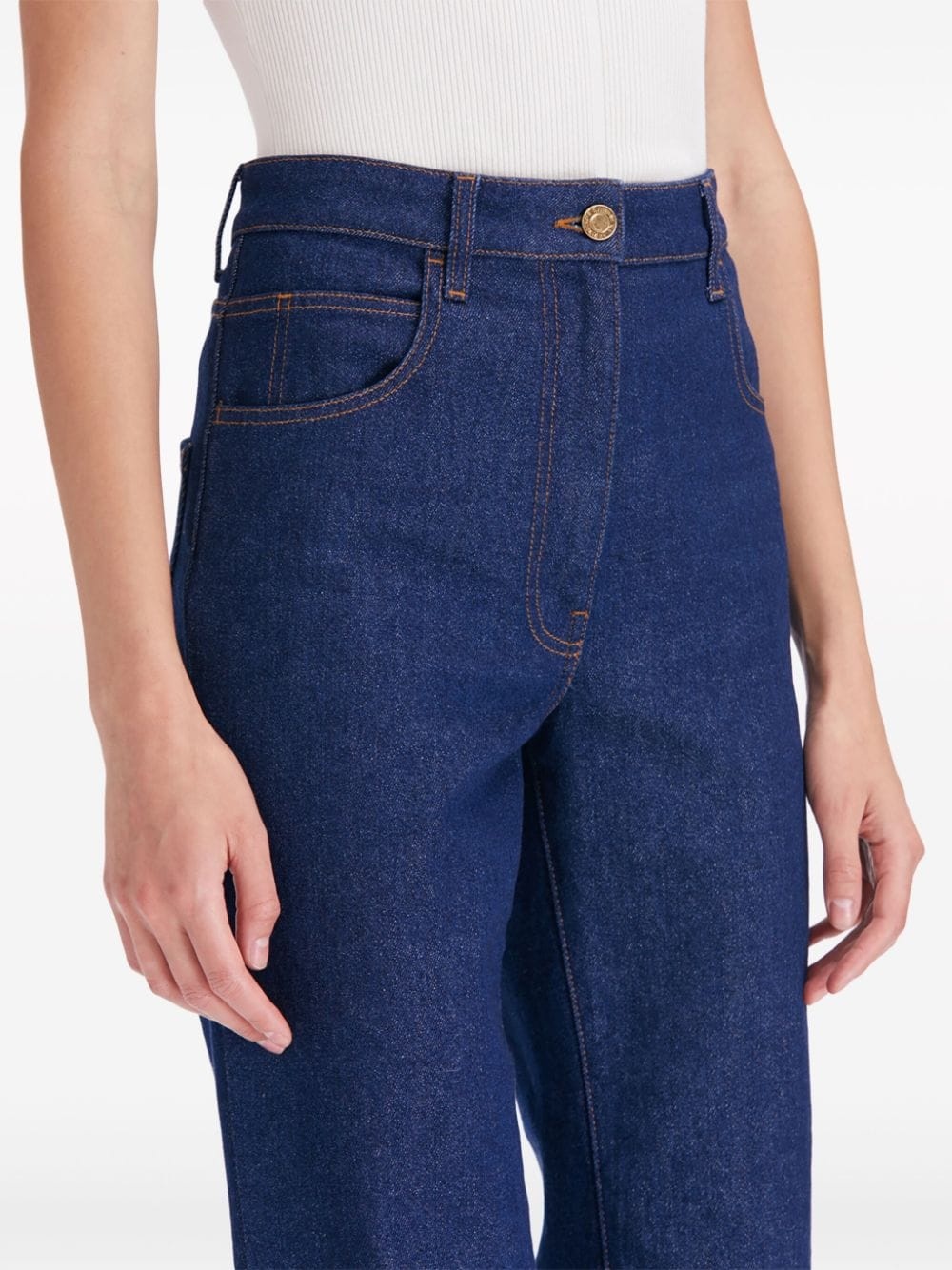 high-rise straight-leg jeans - 5