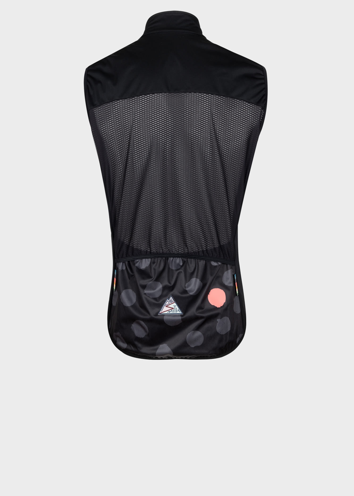 Cycling Gilet With Polka Dot Back Panel - 5