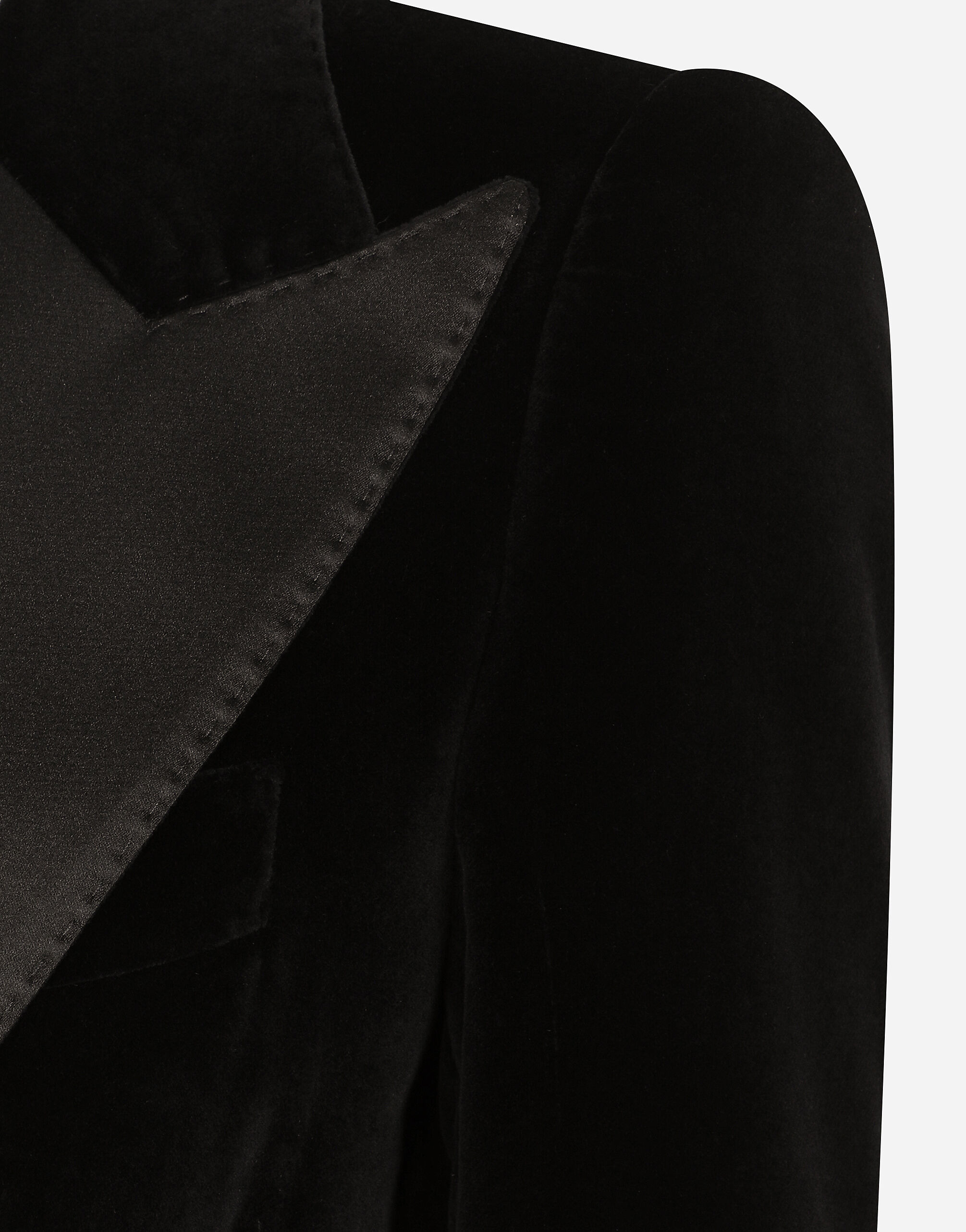 Single-breasted velvet Turlington tuxedo jacket - 8