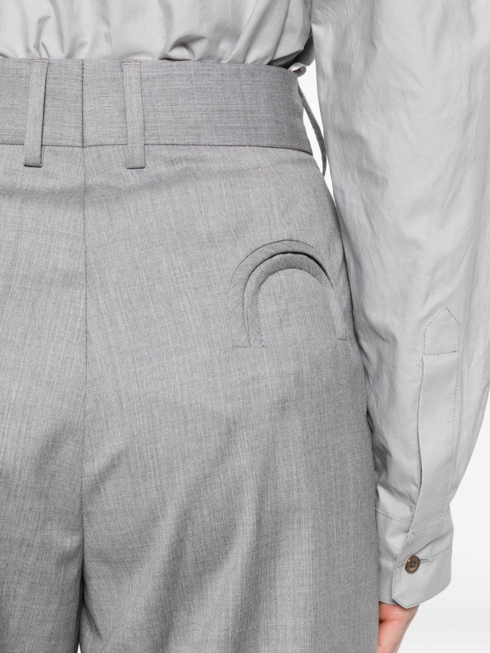 pleat-detail trousers - 5