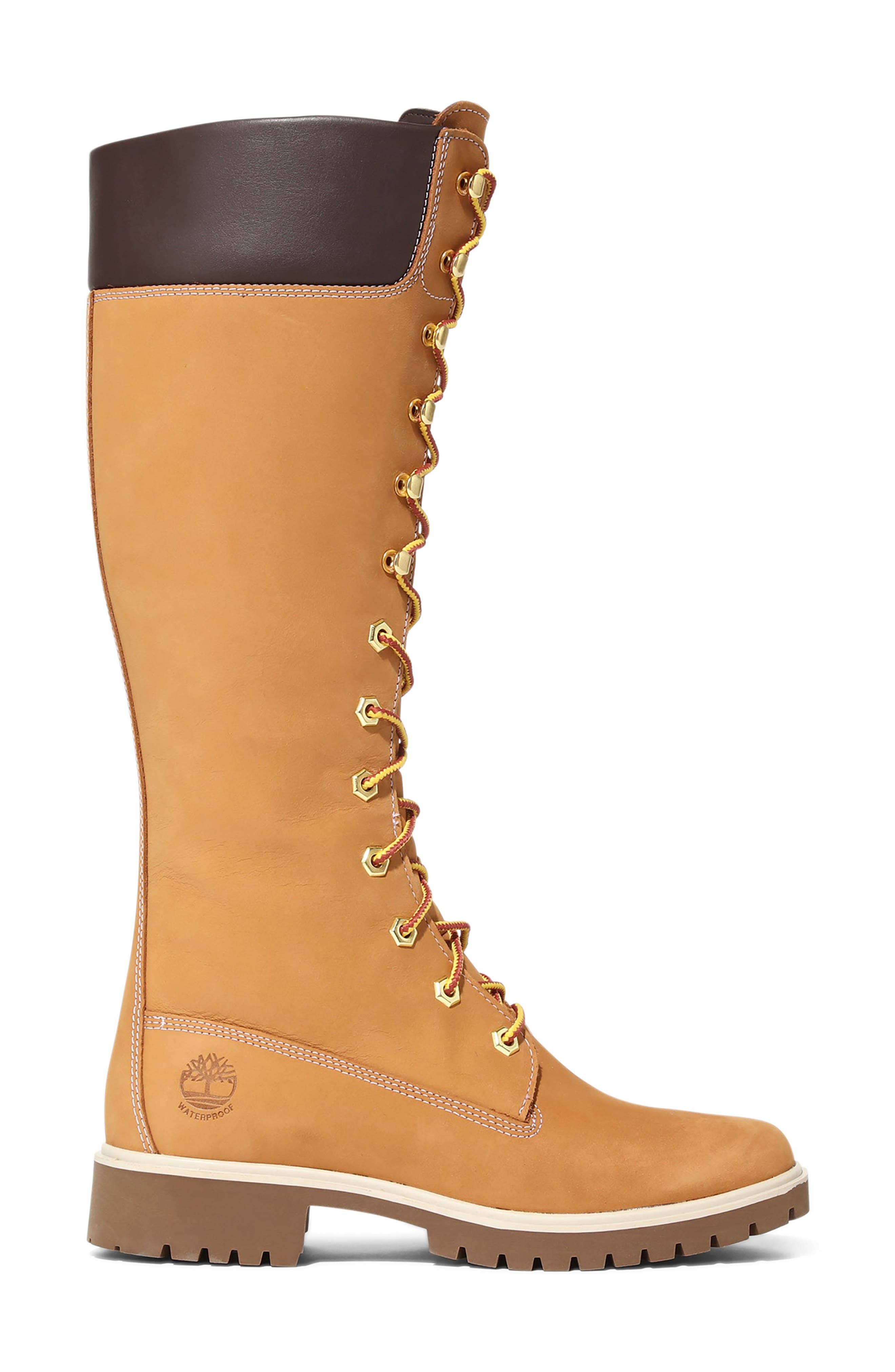Timberland Premium 14-Inch Lace-Up Waterproof Boot in Wheat at Nordstrom - 2