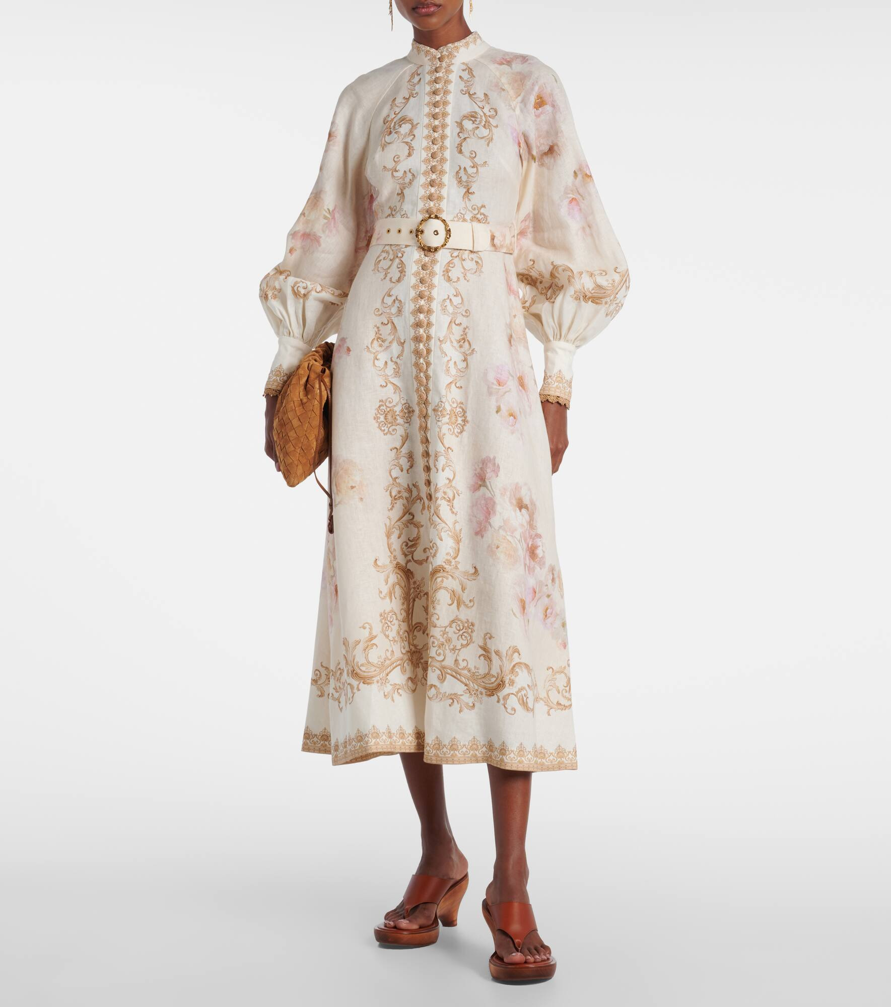 Hypnotic printed linen shirt dress - 2