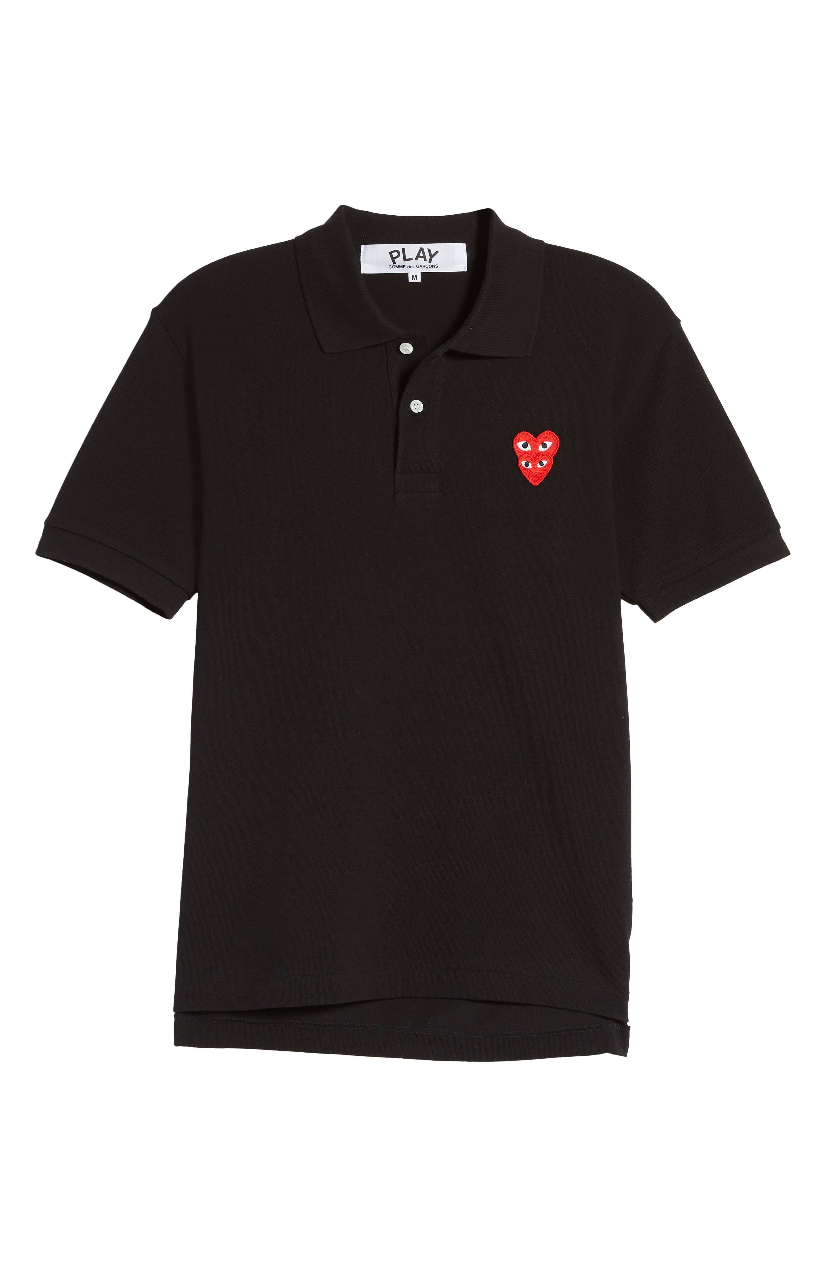 Layered Hearts Short Sleeve Appliqué Polo - 5