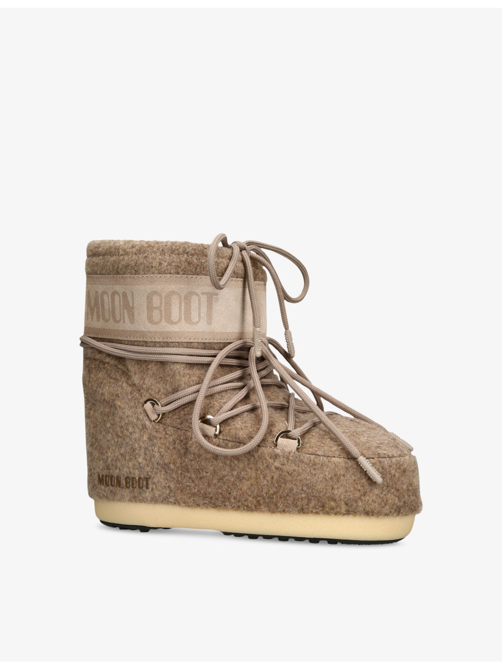 Icon Low lace-up felt snow boots - 3