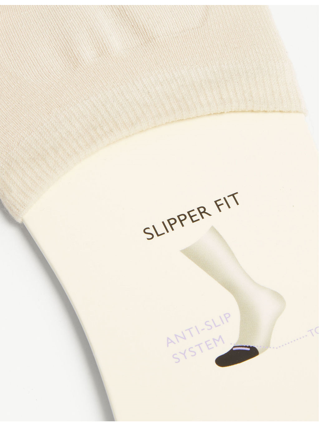 Invisible cotton-blend toe socks - 2