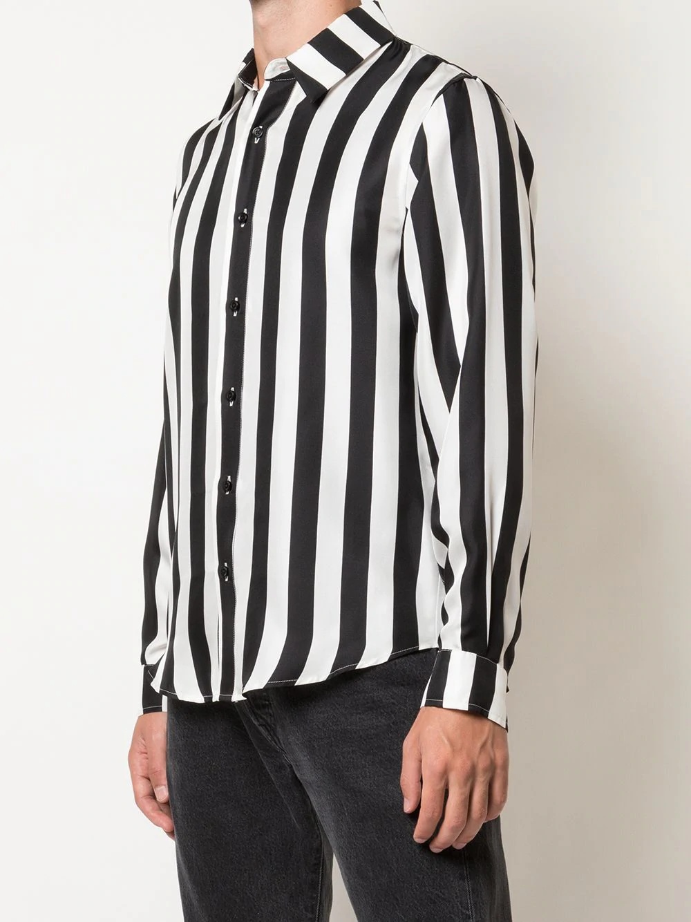 block stripe poplin shirt - 3