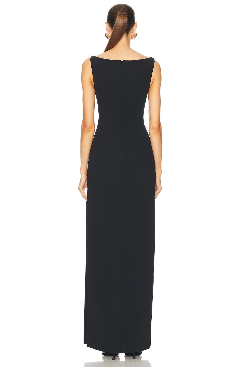 Crystal Neckline Gown - 5