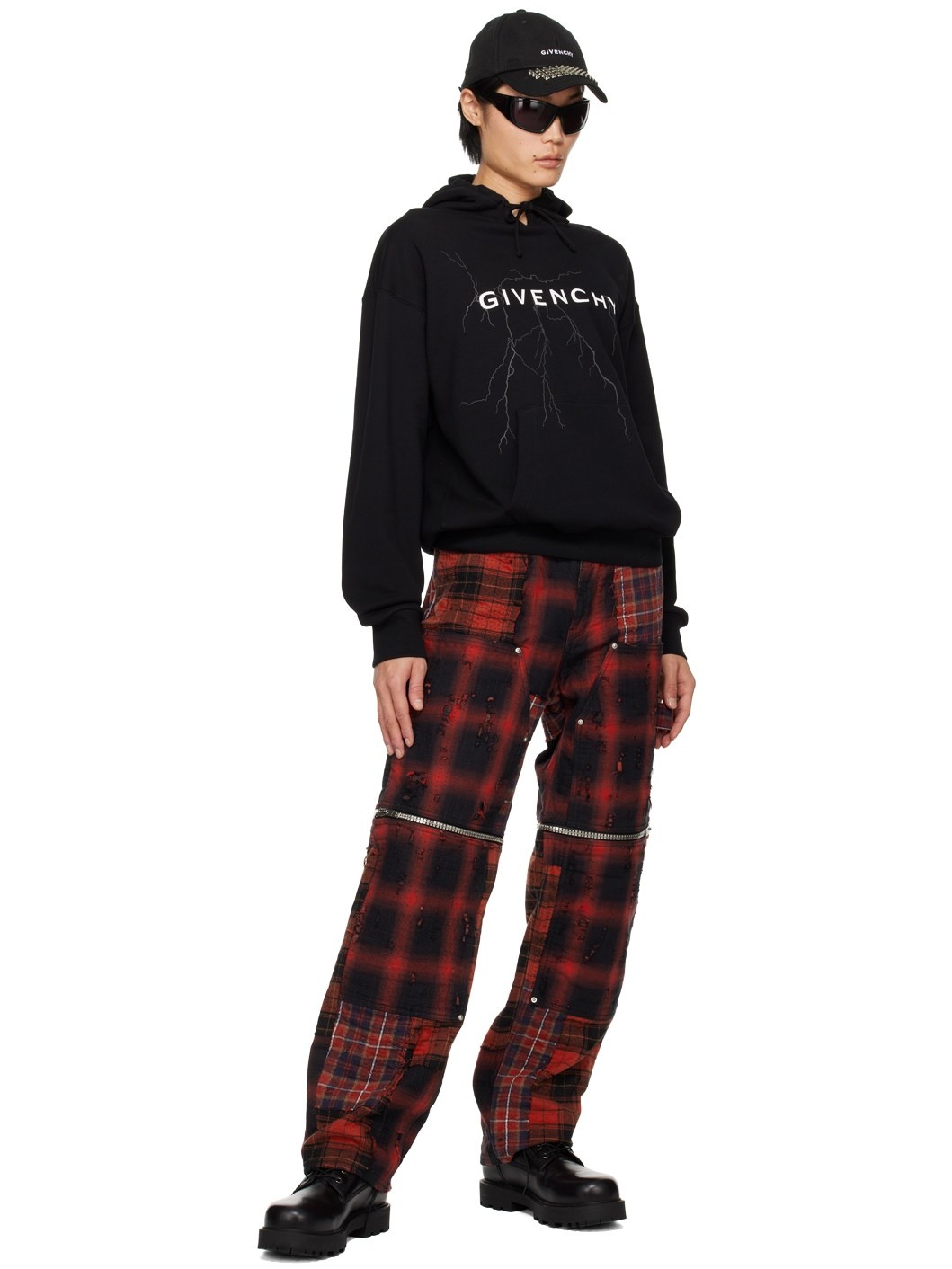 Givenchy TWO IN ONE DETACHABLE PANTS IN BORO-EFFECT