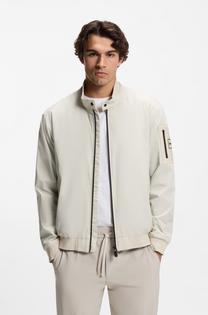 DOUBLE-PIPING BLOUSON JACKET WITH WATER-REPELLENT FINISH 2